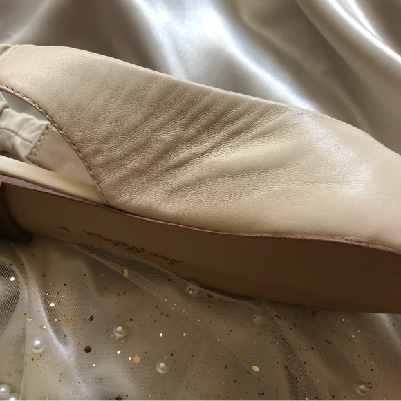 San Edelman White Pointed Toe Whitney Slingback - Picture 3 of 15